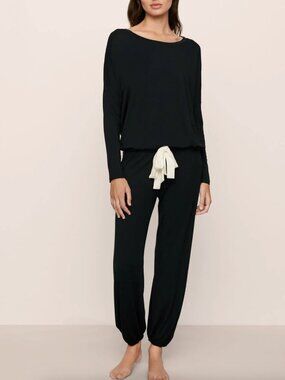 Eberjey Women's Gisele TENCEL™ Modal Slouchy PJ Set Black size Small
